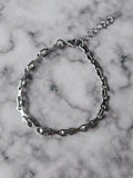 Bike Chain Bracelet | Gothic Stainless Steel Bracelet | Alternative Biker Jewellery | Adjustable Chain Bracelet