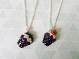 Halloween Cupcake Necklace - Bat