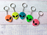 neon alien keyrings