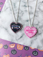 halloween queen heart necklaces 