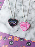 halloween queen heart necklaces 