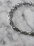 Bike Chain Bracelet | Gothic Stainless Steel Bracelet | Alternative Biker Jewellery | Adjustable Chain Bracelet