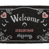 Pink and Black Talking Board Doormat