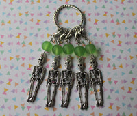 beaded skeleton stitch markers