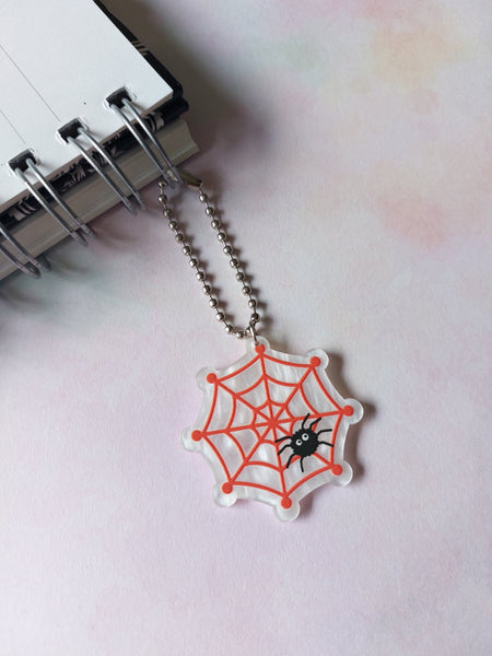 spiderweb planner charm