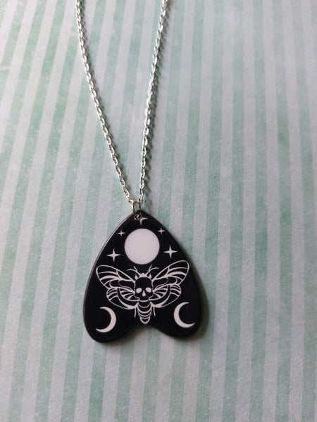 planchette necklace - deathhead moth 
