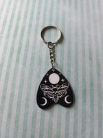 planchette keyring - deathhead moth
