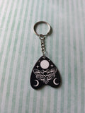 planchette keyring - deathhead moth