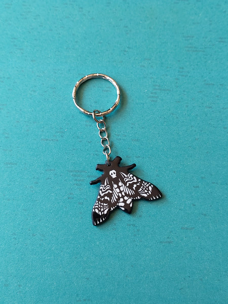 witch keyring - death head moth