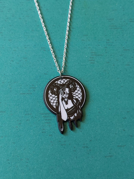 witch necklace - dreamcatcher 