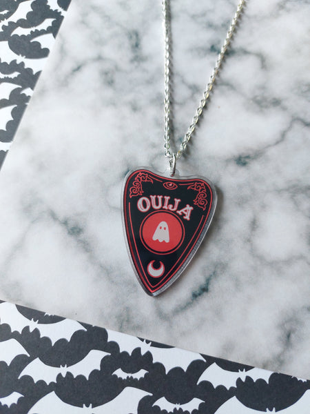 ghost ouija planchette necklace 