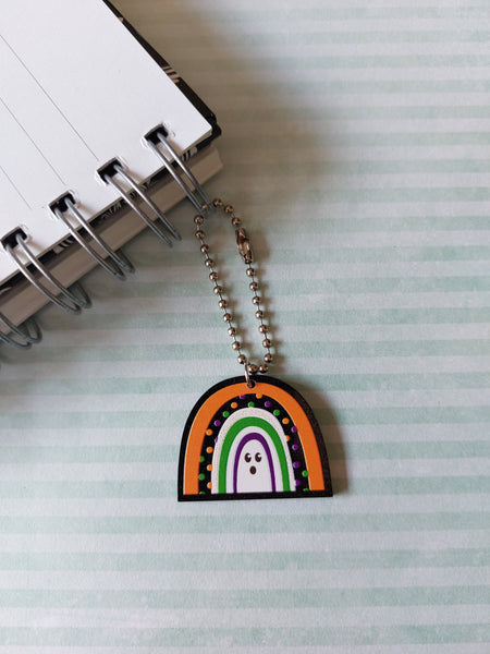 halloween rainbow planner charm