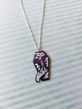 coffin necklace - poison (purple) 
