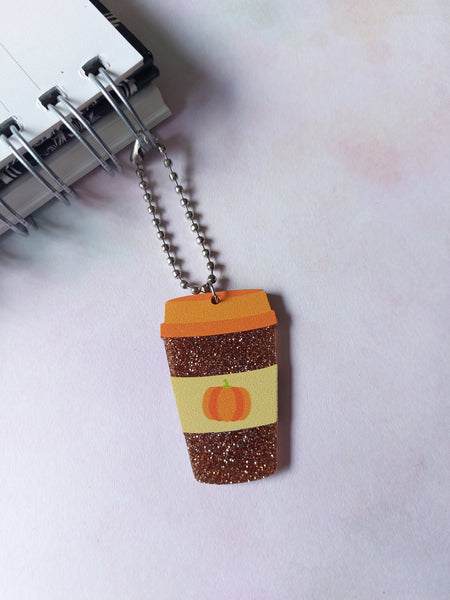 pumpkin spiced latte planner charm