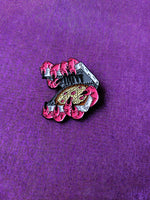 satan's pizza pin badge