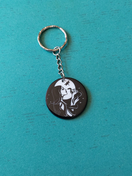 witch keyring - serpent girl 