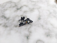 Skeleton Rabbit Pin Badge