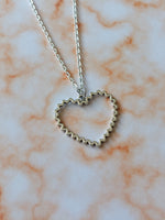 spike heart necklace