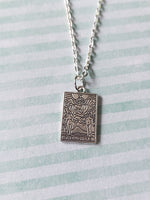 tarot card necklace - the lovers