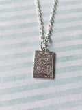 tarot card necklace - the lovers