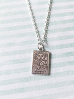 tarot card necklace - the sun