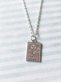 tarot card necklace - the sun