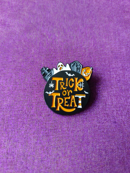 "Trick Or Treat" Pin Badge