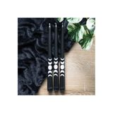 Set of 3 Black Magic Moon Phase Taper Candles