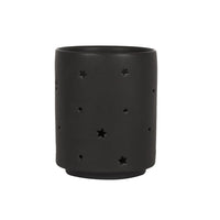 Small Black Triple Moon Cut Out Tealight Holder
