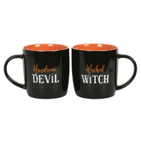 Wicked Witch and Handsome Devil Couples Mug Set