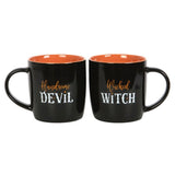 Wicked Witch and Handsome Devil Couples Mug Set