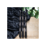 Set of 3 Black Magic Triple Moon Taper Candles