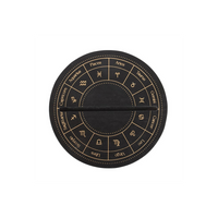 Black Astrology Wheel Tarot Card Stand