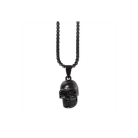Black Stainless Steel Skull Necklace