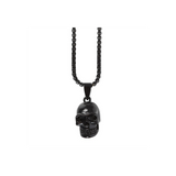 Black Stainless Steel Skull Necklace