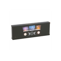Black Triple Moon Tarot Card Stand Tealight Holder