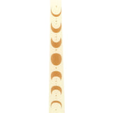 Set of 3 Off White Moon Phases Taper Dinner Candles