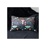40cm Rectangular Dark Forest Print Cushion