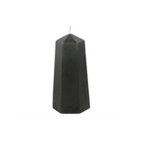 Protection Crystal Candle with Rough Black Obsidian
