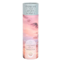 Clear Quartz Body and Soul Glass Water Bottle