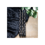 Set of 3 Black Magic Pentagram Taper Candles