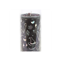 Crystal Witch Jasmine Tube Candle with Amethyst Chips