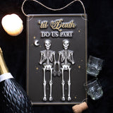 Til Death Do Us Part Hanging Metal Sign