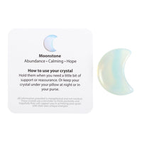 Stay Wild Opalite Crystal Moon in a Bag