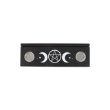 Black Triple Moon Tarot Card Stand Tealight Holder