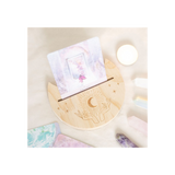 Natural Mystical Hands Crescent Moon Tarot Card Stand
