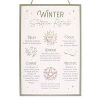 30cm Winter Solstice Rituals MDF Hanging Sign