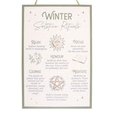 30cm Winter Solstice Rituals MDF Hanging Sign