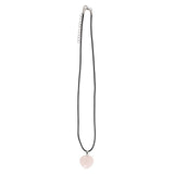 Rose Quartz Healing Crystal Heart Necklace