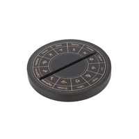 Black Astrology Wheel Tarot Card Stand